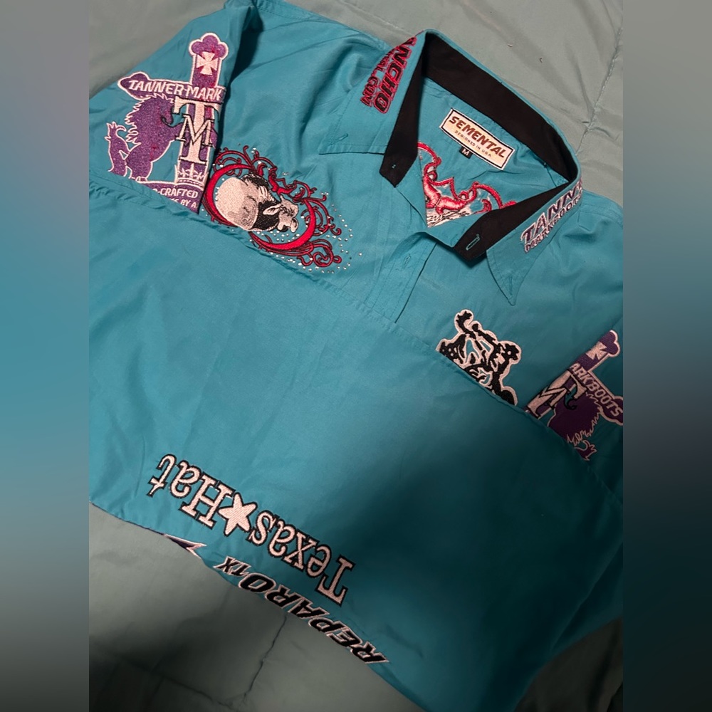Size M long sleeve rancho semental dress shirt